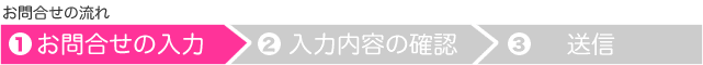 お問合せの流れ：お問合せの入力